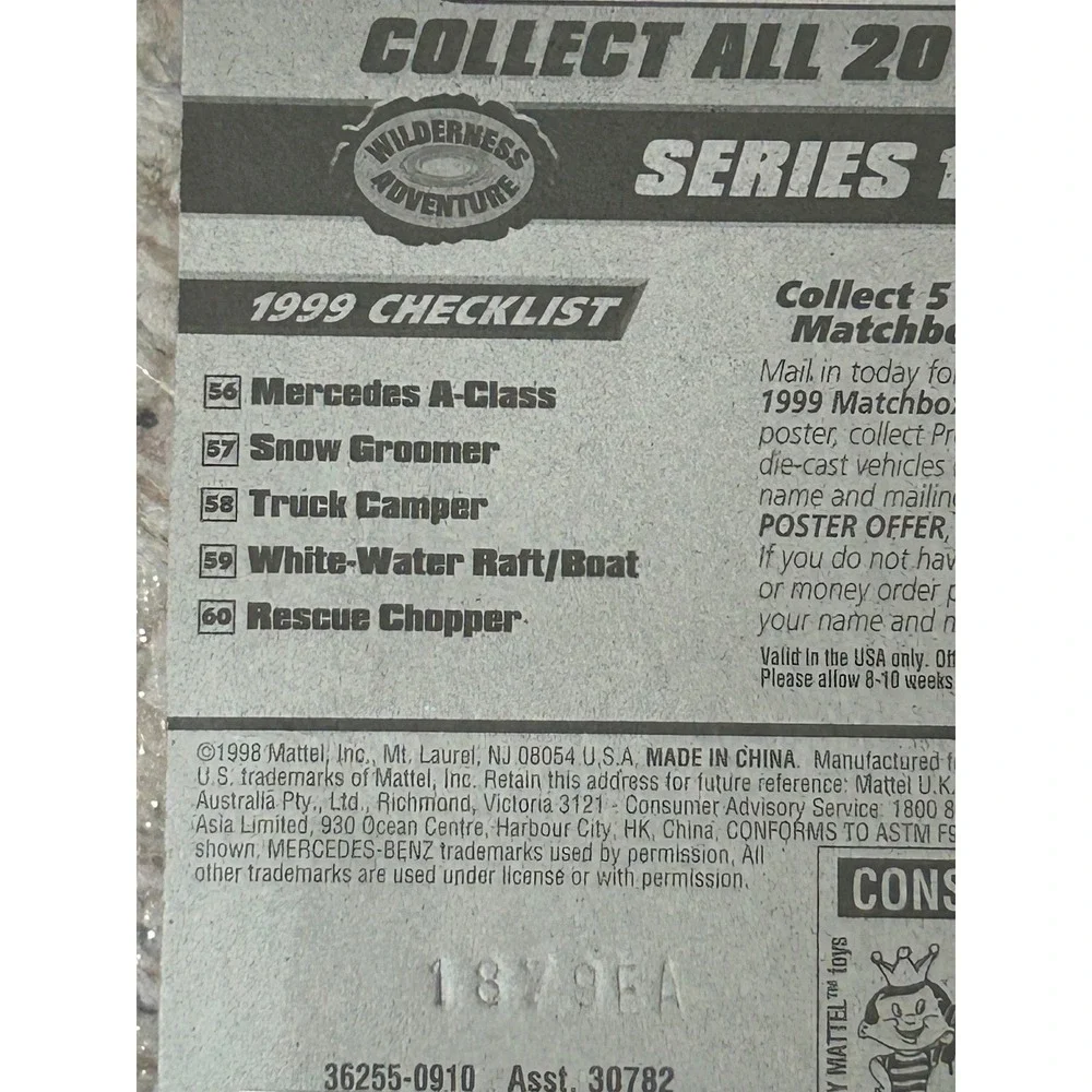 Matchbox '62 VW‎ Beetle & Mercedes A-Class Wilderness Collection Series